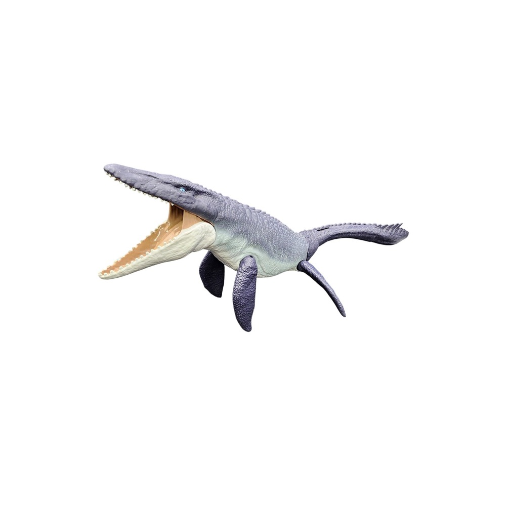 Mattel Large Blue Mosasaurus Real Feel Jurassic World Dinosaur Action Figure Toy